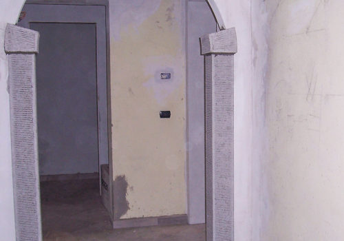 Realizzazione Cornice in Pietra per Portale